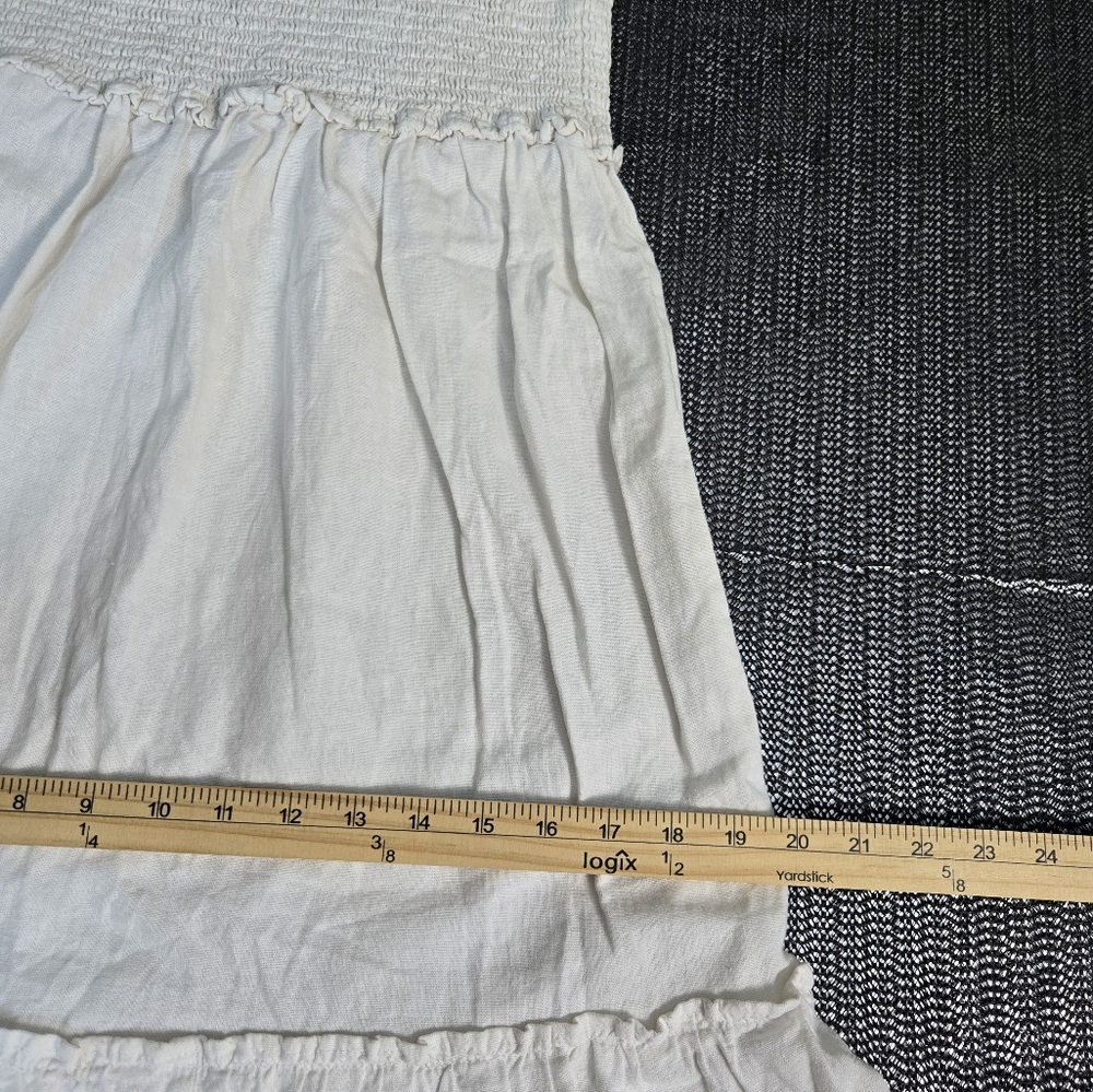 4OUR Dreamers White Dress Tiered Tube Top Size Small White NWT - Picture 13 of 16